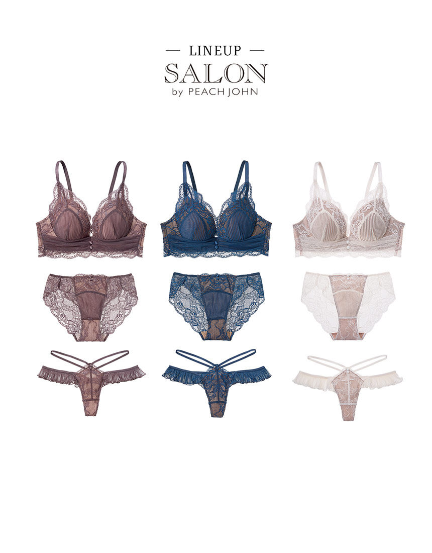 SALON by PEACH JOHN ナイスバディブラロマンティックプリーツ