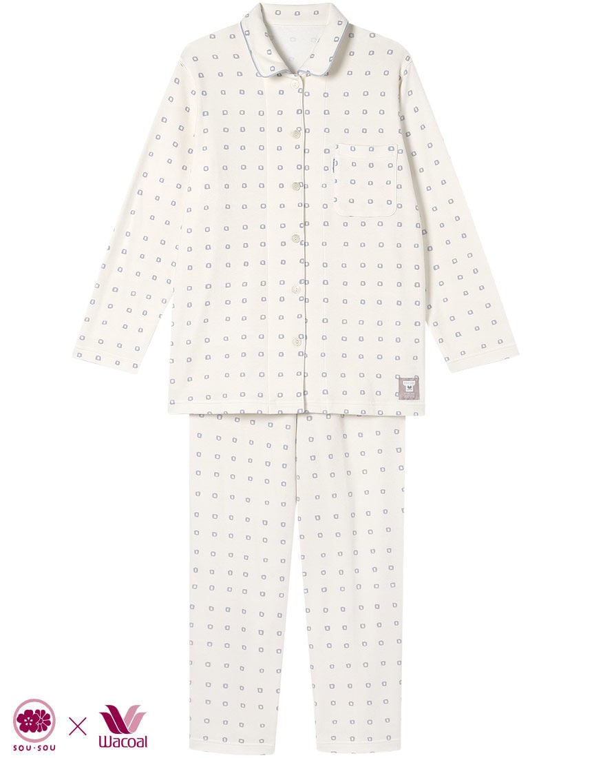 新品タグ付き ワコール SOU・SOU パジャマ ルームウェア M ブラック SOU・SOU ワコール wacoal SOUSOU ソウソウ パジャマ ルームウェア