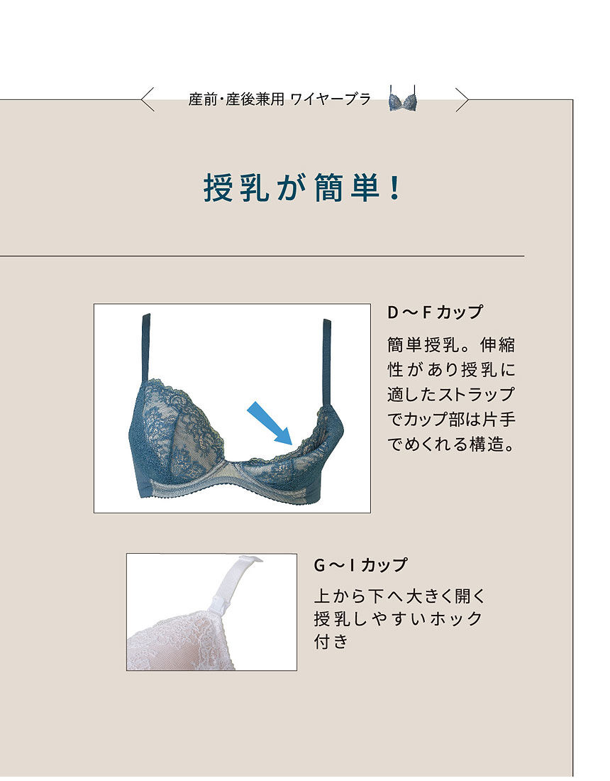 高い信頼 厚い信頼 ウイング／マタニティ 伸縮性のよいカップで妊娠中〜授乳中まで マタニティ