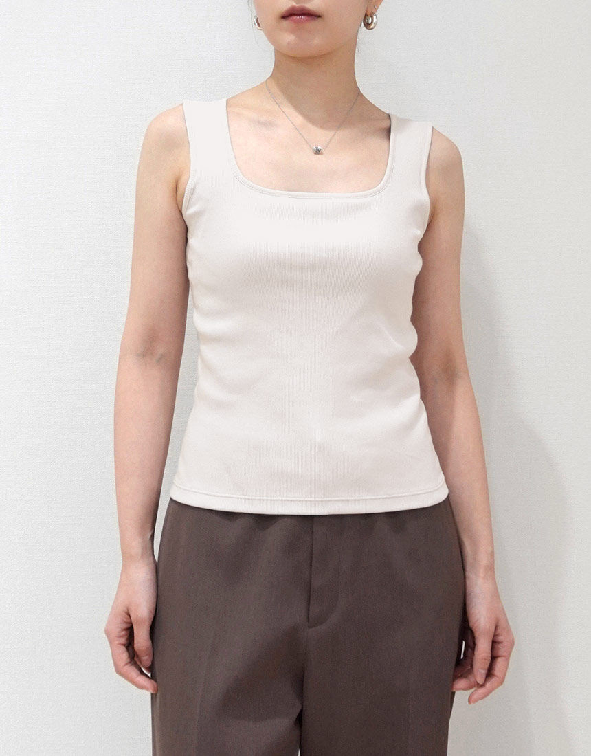 OUR WACOAL 【ICBコラボ】カップインスクエアネックタンク