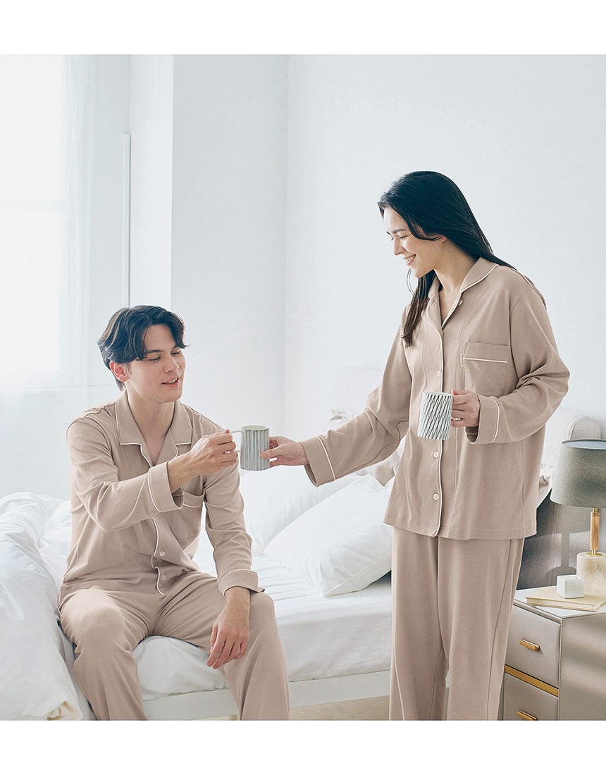 ワコール／睡眠科学 【綿100％】ここちよく眠れるパジャマ なめらか