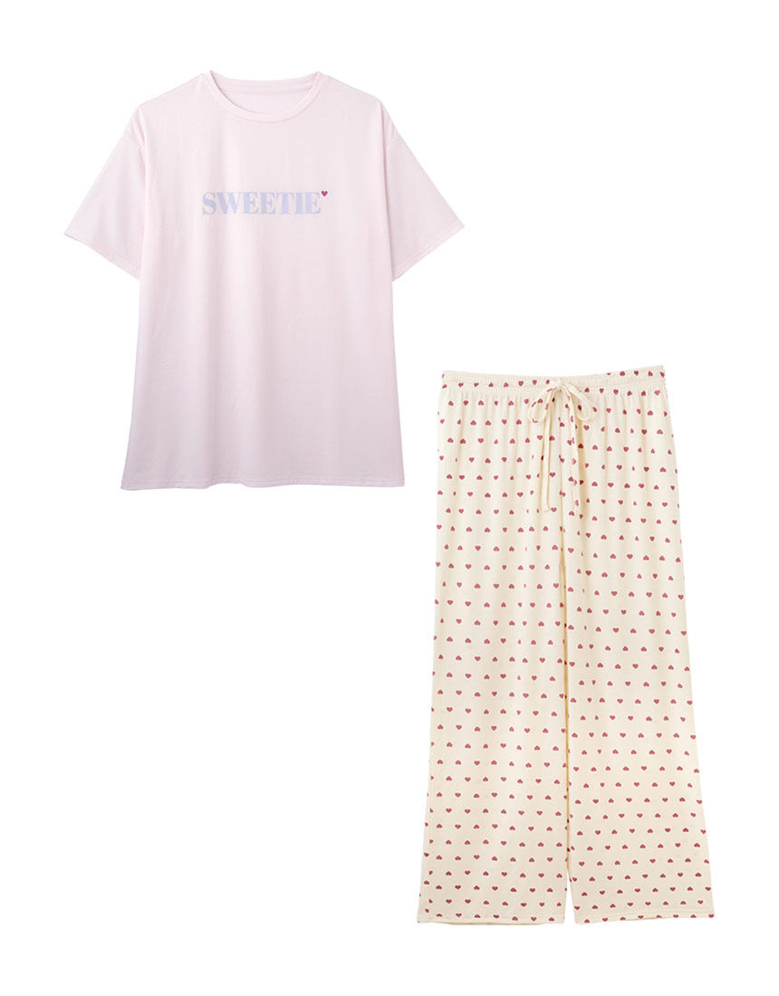 PEACH JOHN 【肌ざわり、とろんと柔らか。ロゴ×総柄プリントがキュート