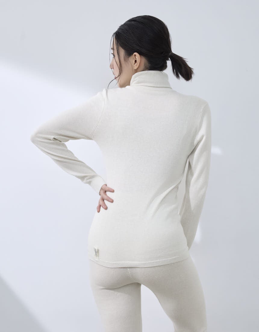 YOJOY 【綿混】アウターライクなあったかコットンインナー