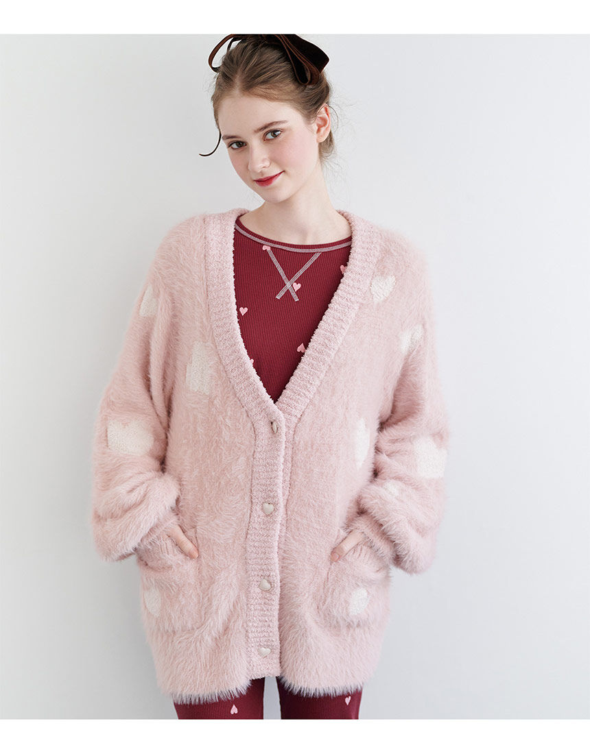 PEACH JOHN 【柔らかな肌ざわり】あたたかなふわもこカーディガン