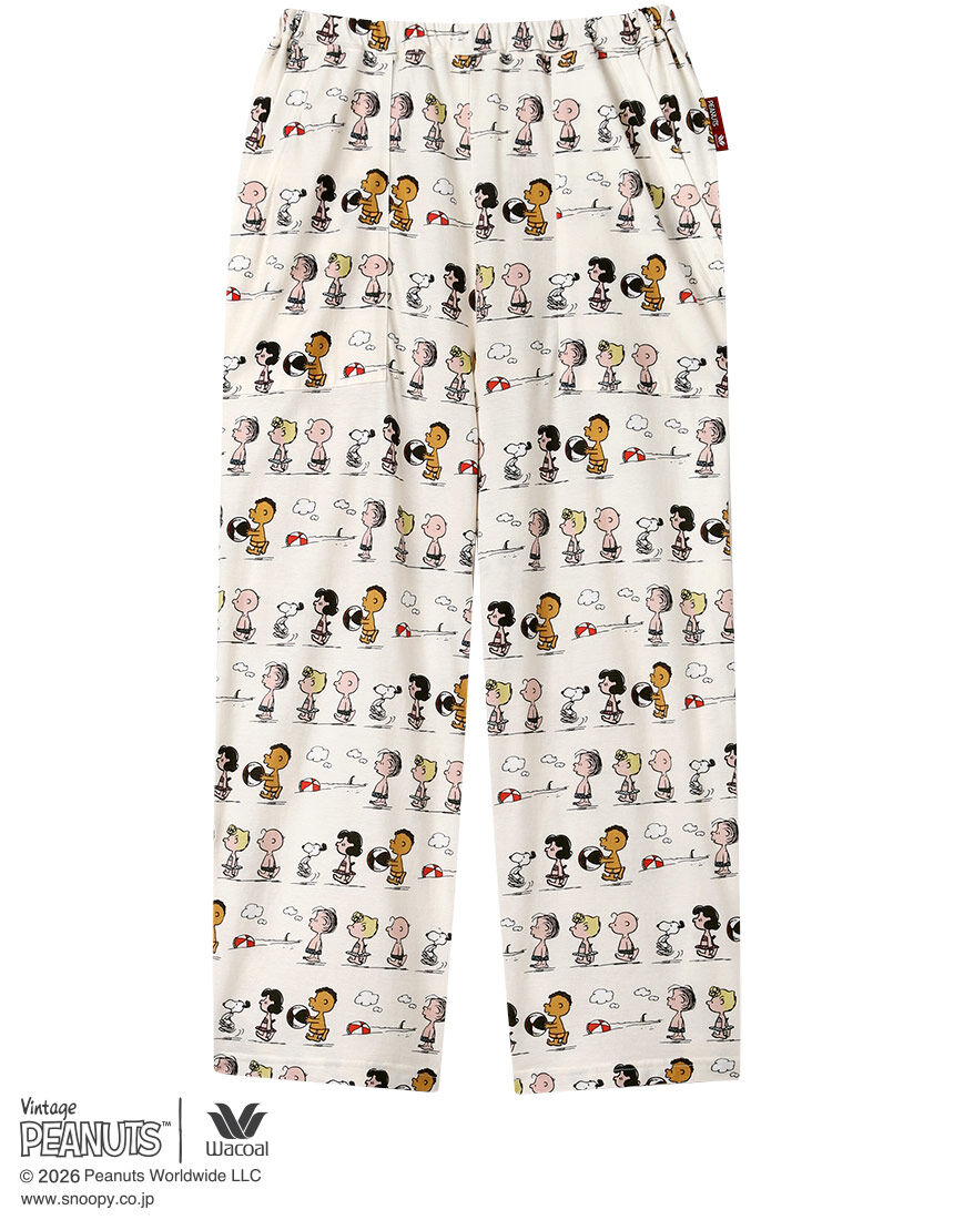 ワコール_リラックス＆スリープ 【綿100％】スヌーピーと仲間たちが