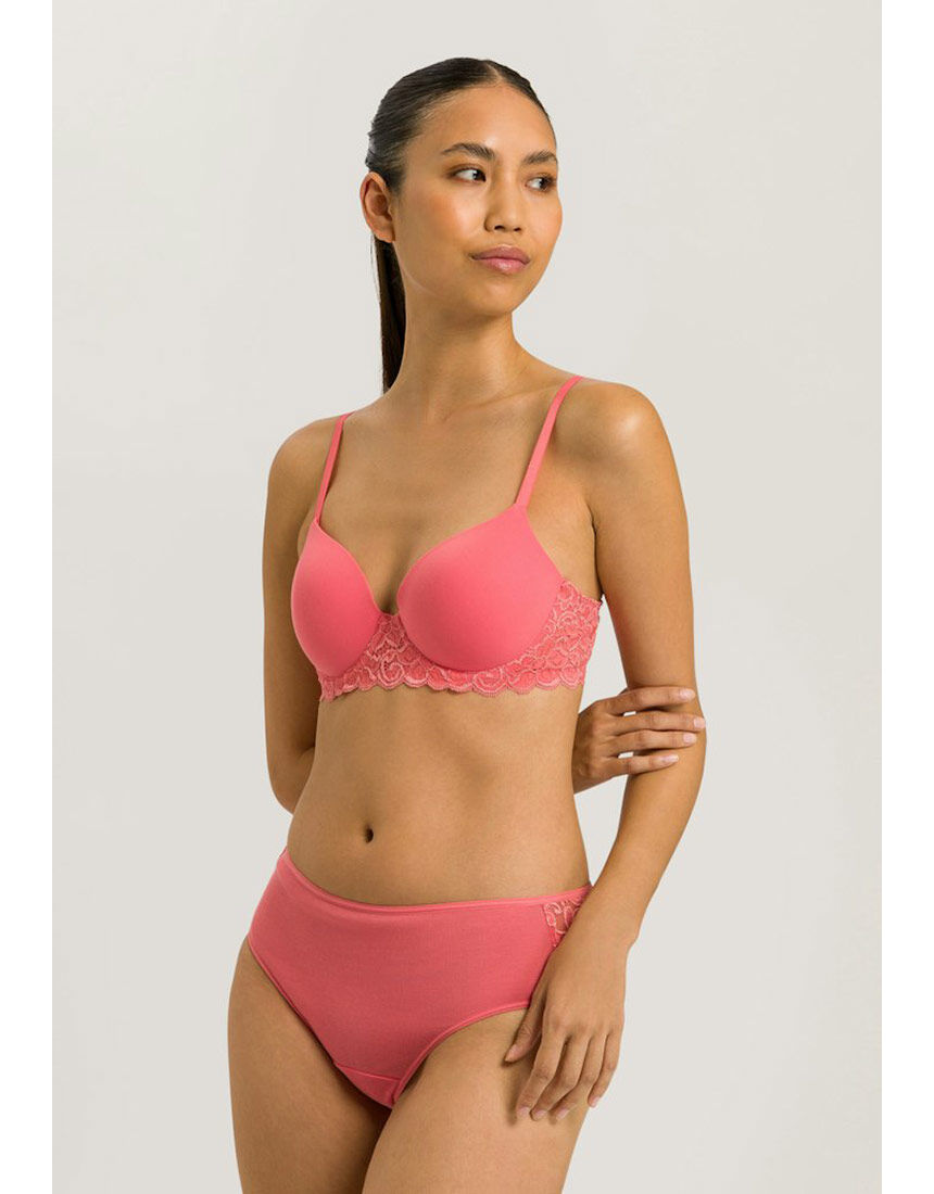 新品タグ付き HANRO カップ部分はアウターにひびきにくいブラジャー 75B ハンロ カップ部分はアウターにひびきにくい ブラジャー UIH034