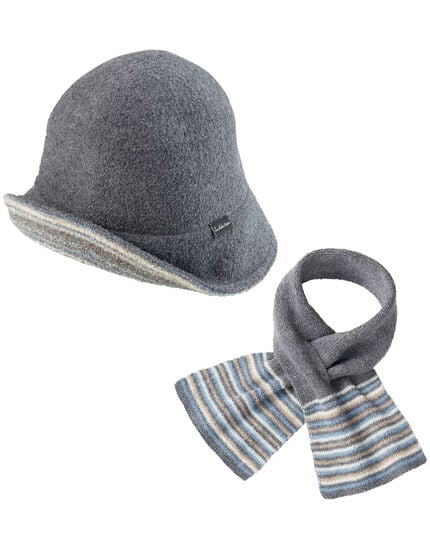 リバーシブルクローシュ＆マフラーセット, , main