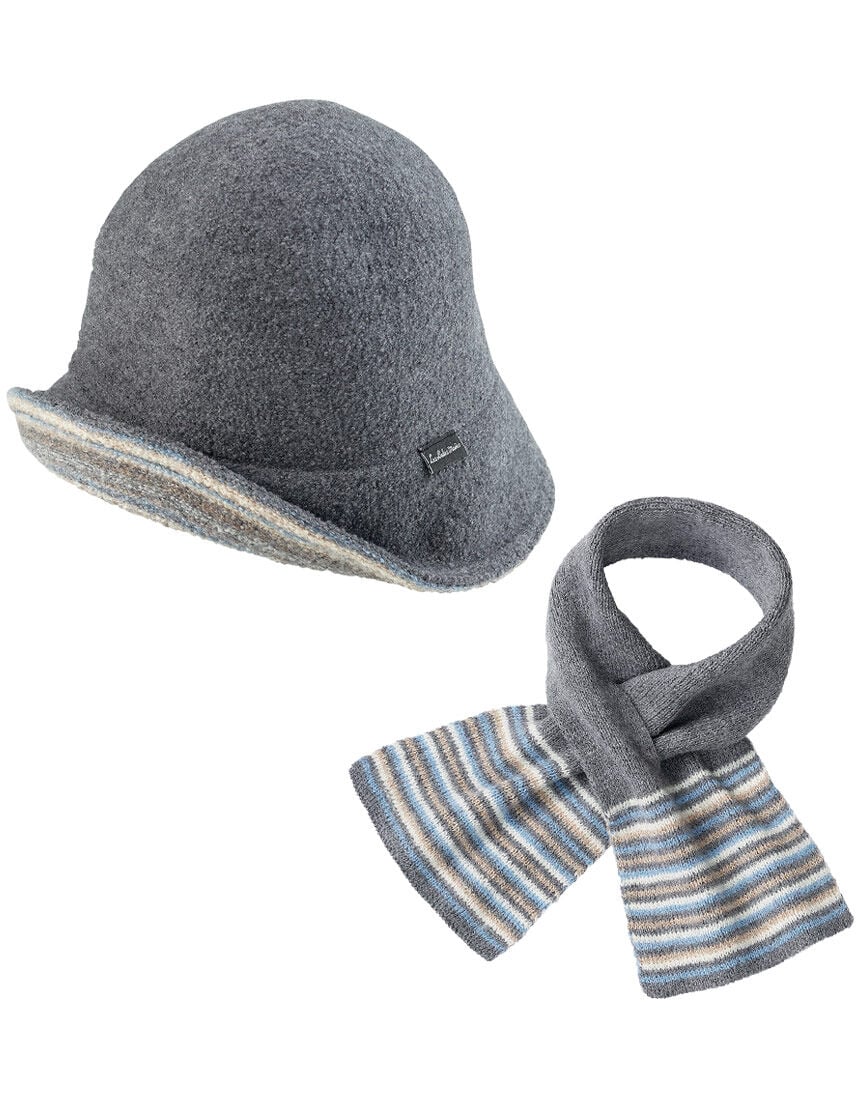 リバーシブルクローシュ&マフラーセット リバーシブルクローシュ&マフラーセット