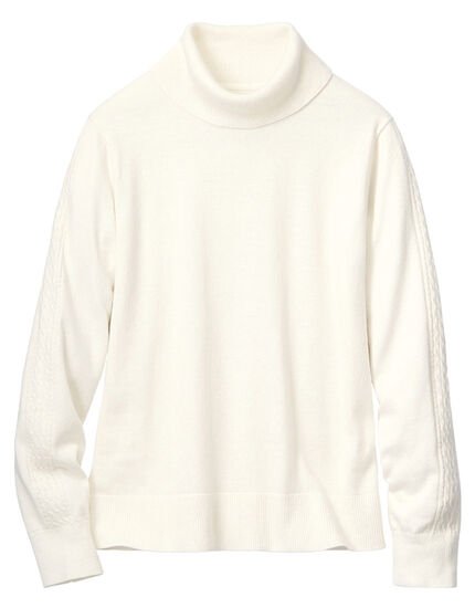 袖柄編セーター, , main