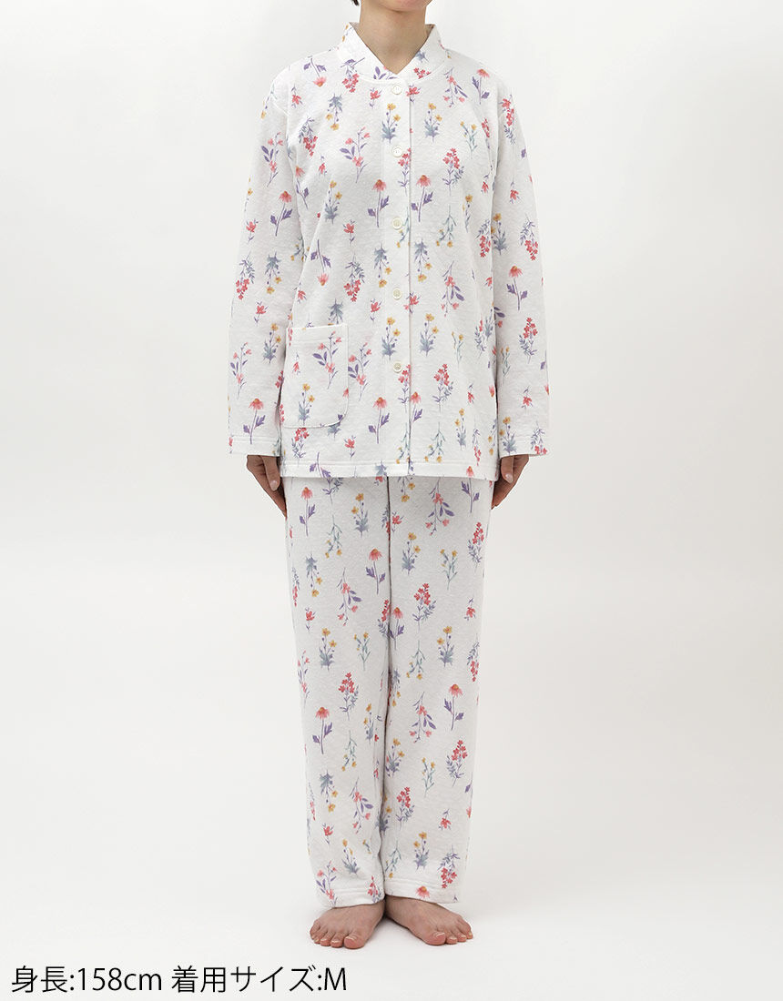 ウイング／スリープ 【あったか】【脇接ぎなし】野の花柄