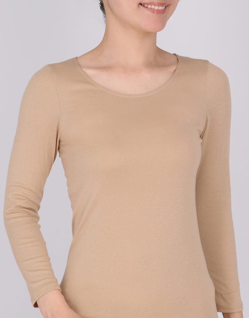 ワコール ふんわりあったかタイプ トップス（8分袖） CLD311