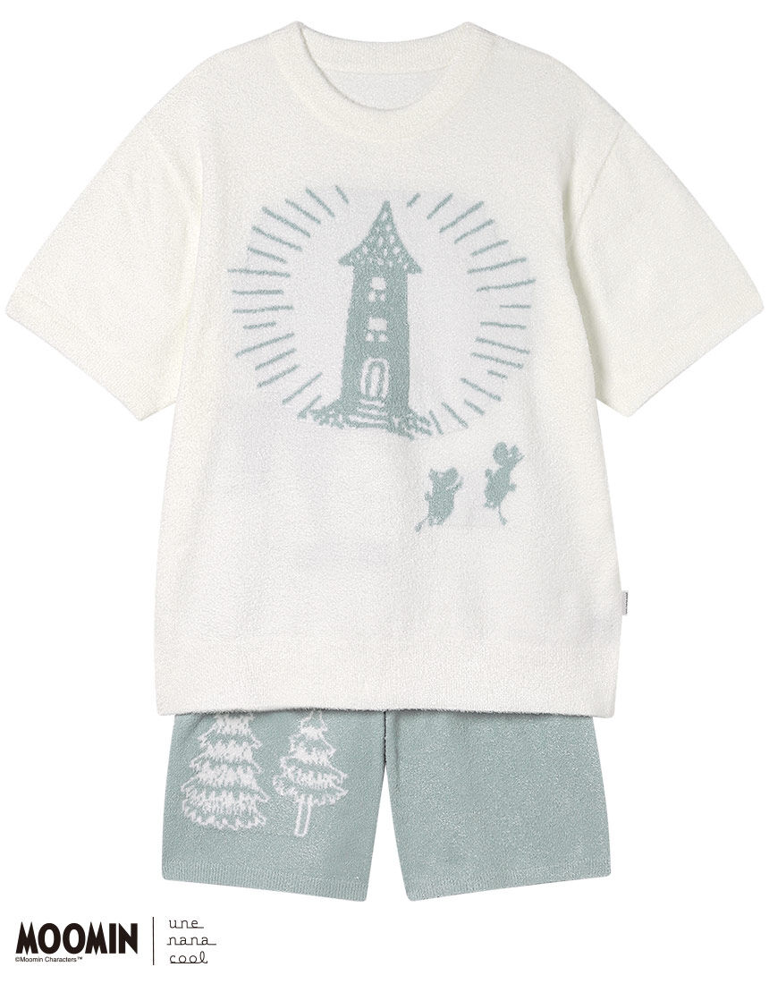 [新品未使用]une nana cool　ムーミンコラボルームウェア 2024/8/1 debut】「MOOMIN」×une nana coolを代表するアイテムが