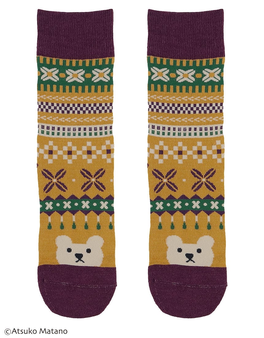つま先からのぞくクマがポイント♪ ソックス つま先からのぞくクマがポイント♪ ソックス
