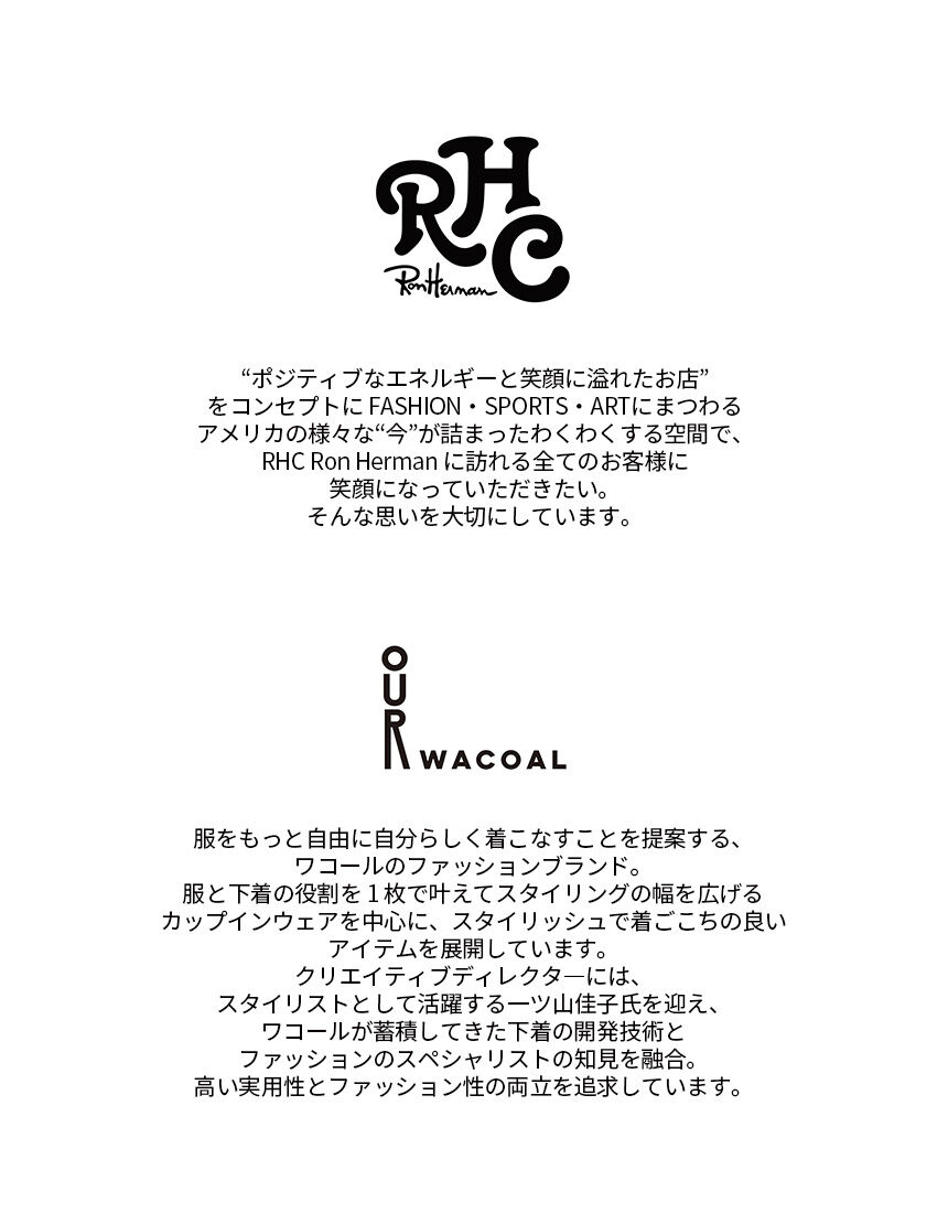 OUR WACOAL 【OUR WACOAL×RHC】カップイン