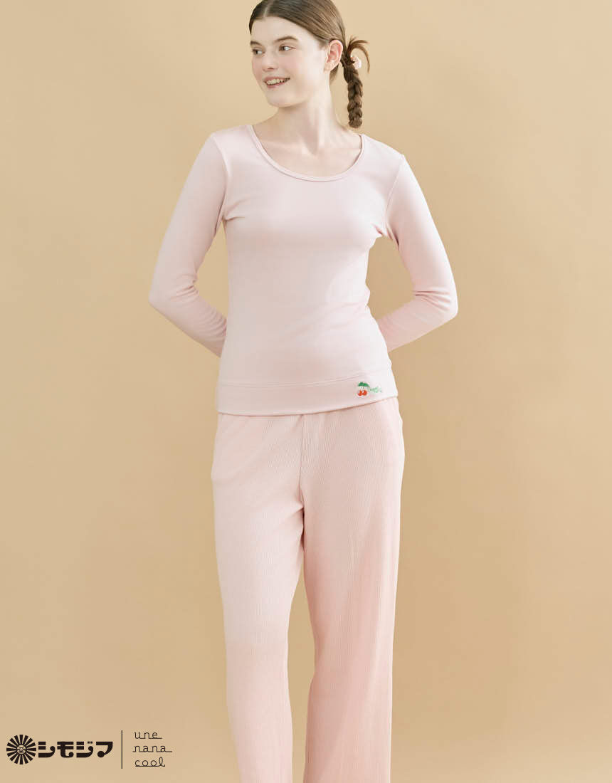 ウンナナクール MADE WITH シモジマ 裏起毛 あったかシャツ