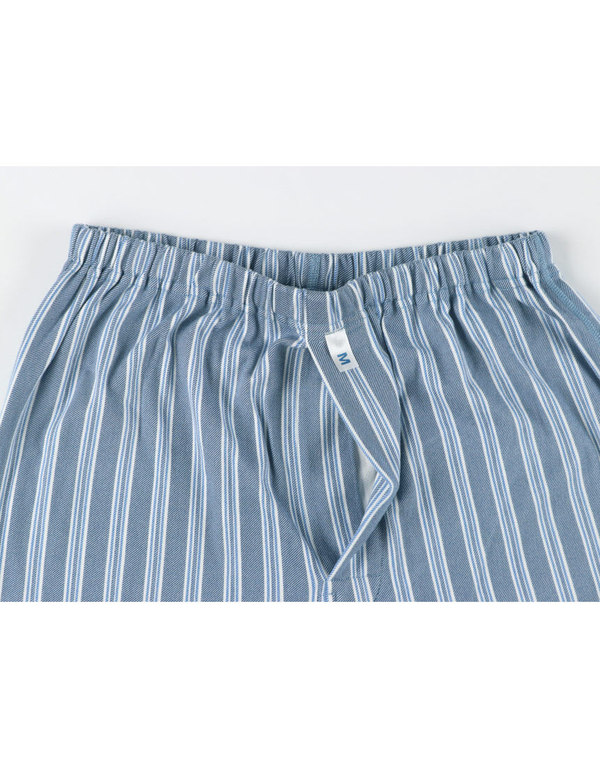 ワコール／らくラクパートナー 綿100％紳士パジャマ【長袖・レモン