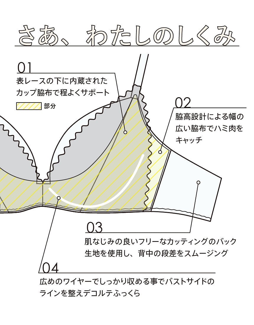 ３／４カップブラ, , hi-res