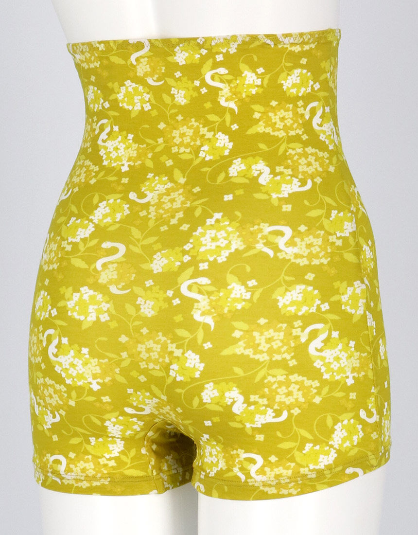 ワコール プレミュラ花柄イエローM ウンナナクール 2025年お年賀「幸運の巳」 ハラマキ付きショーツ