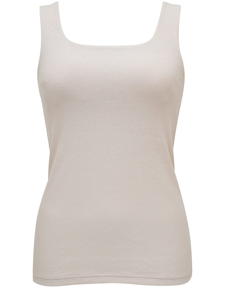 本当に心地いい、綿の黄金バランス【ｍｅｎｃａ．】 カップ付きタンクトップ