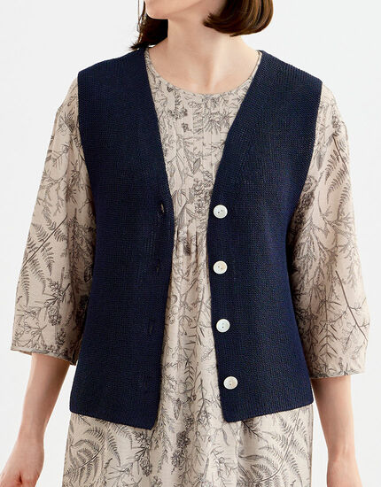 ローゲージニットベスト, , main