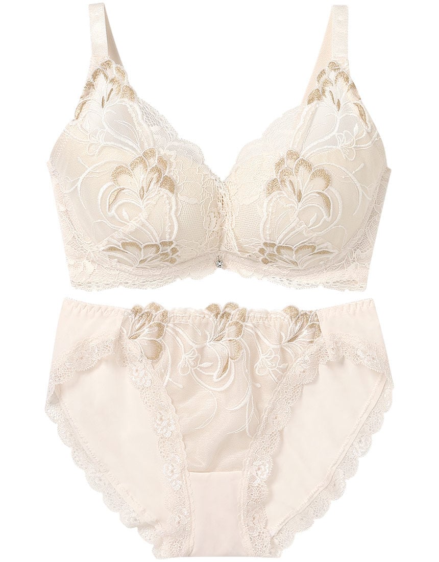 Lingè Noël ランジェノエル 美胸脇高 カシュクール型 ブラ＆ショーツ