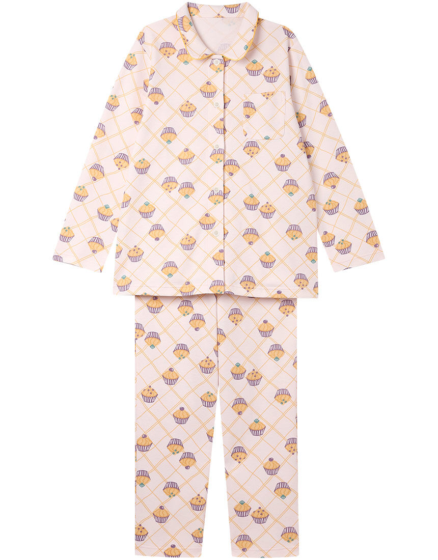 ウイング／スリープ 【あったか】【肌側綿100％】カップケーキ柄