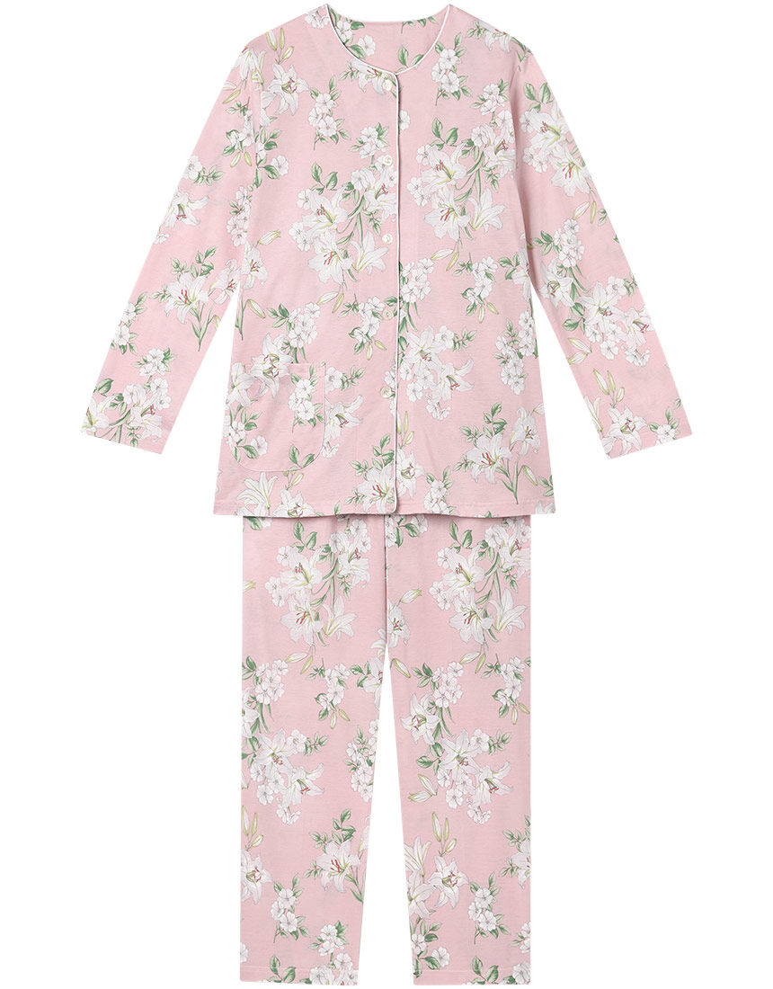 ワコール_リラックス＆スリープ 【綿100％】大胆で華やかな印象の