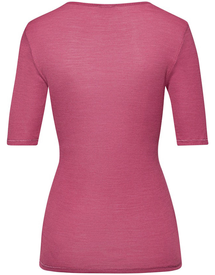 ハンロ 身生地ウール・シルク素材 トップス（半袖） UIH223｜ワコール