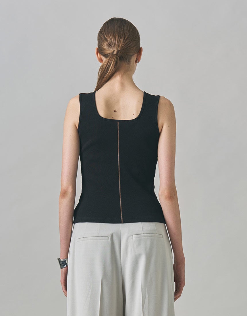 OUR WACOAL 【ICBコラボ】カップインスクエアネックタンク