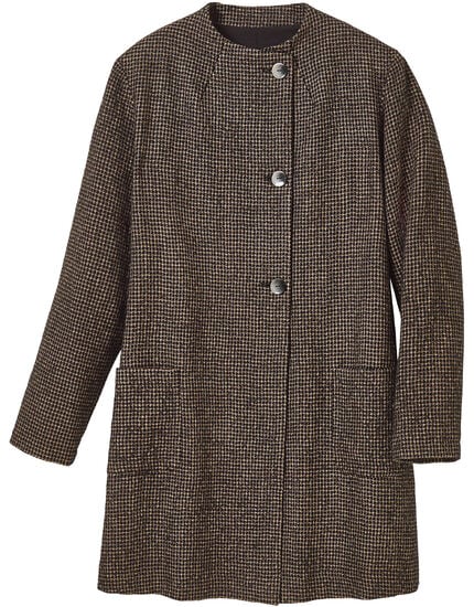 尾州産素材ジャカードコート, , main