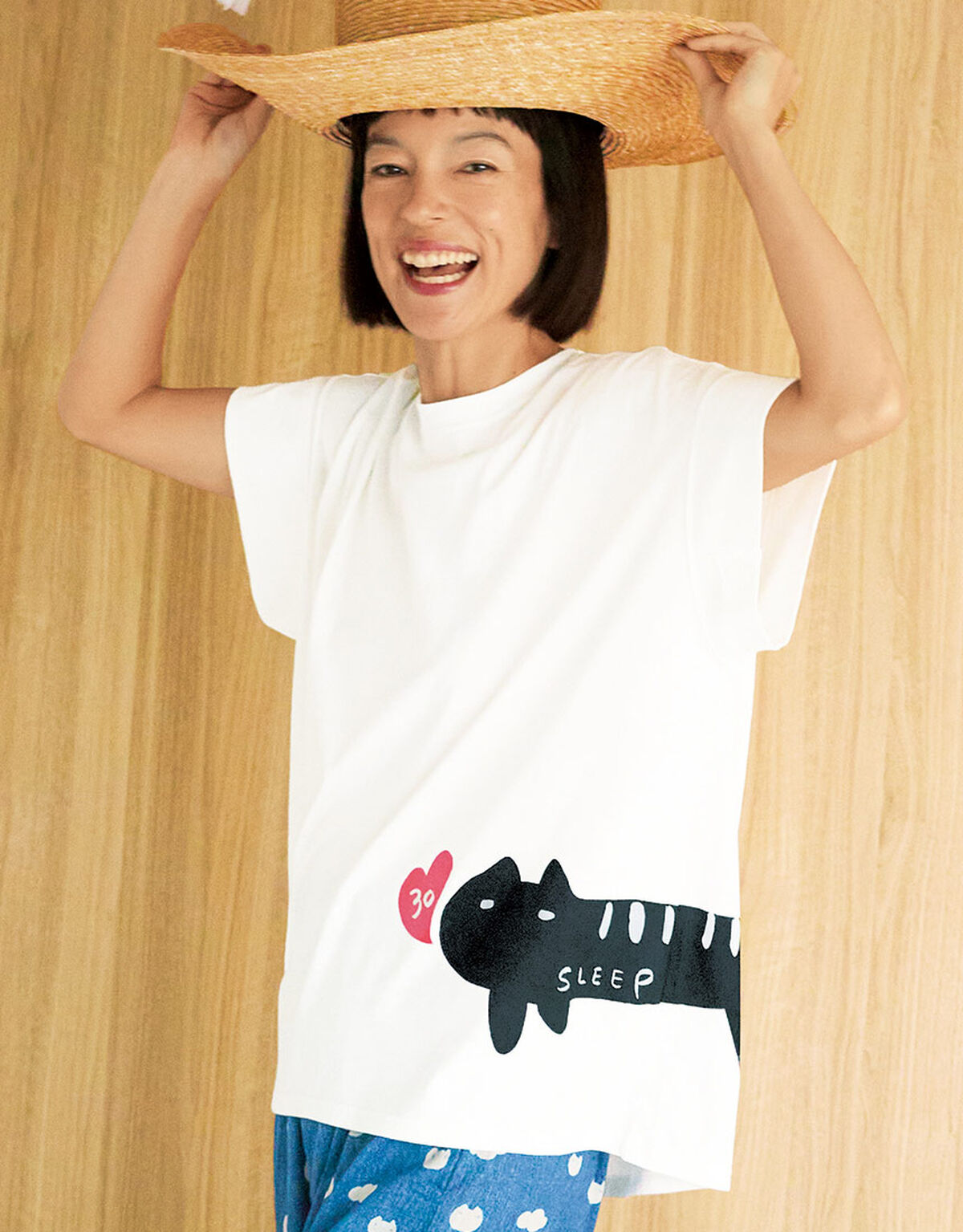 TSUMORI CHISATO モヘヤ混 ツイード調 裏フリースブルゾン 茶 2 