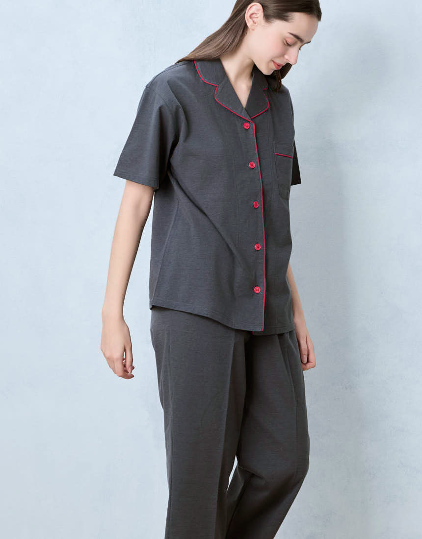 専用、パジャマ他 SAKAZEN (サカゼン) 無地パイピング 長袖 パジャマ 上下セット