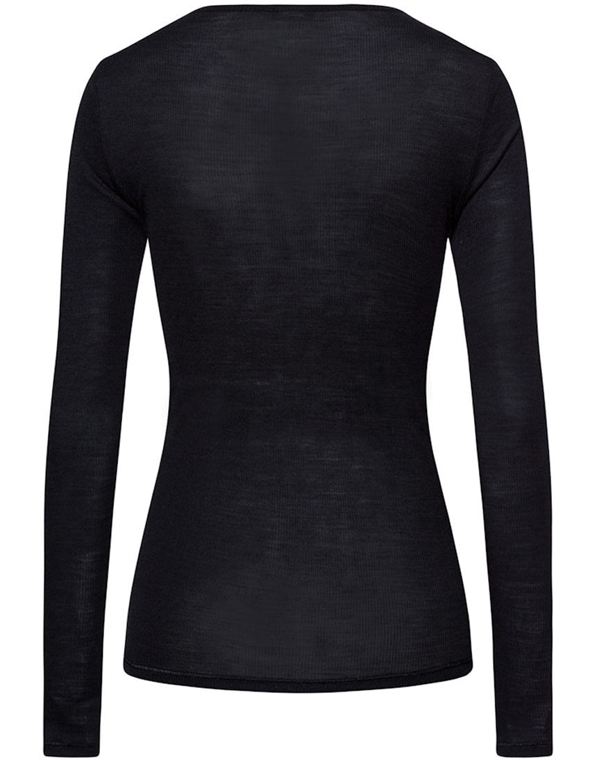 ハンロ 身生地ウール・シルク素材 トップス（長袖） UIH323｜ワコール