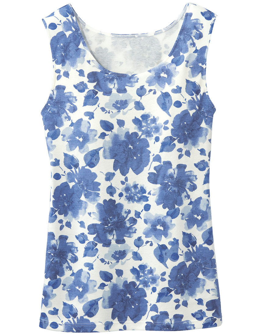 カップ付きプリントタンクトップ, , hi-res