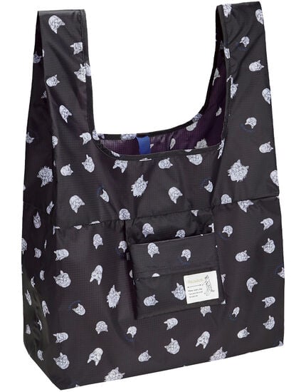 ワイヤーアートの猫柄エコバッグ, , main