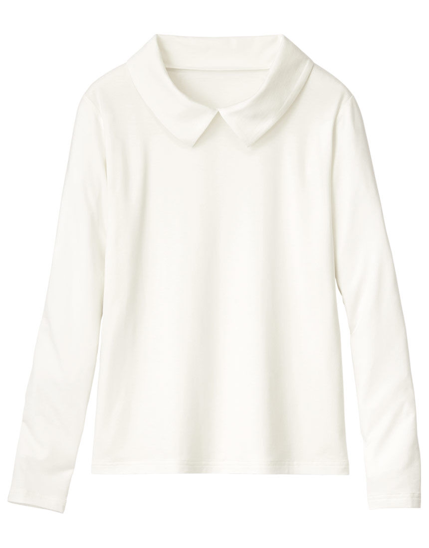 デザイン襟付トップス, , hi-res