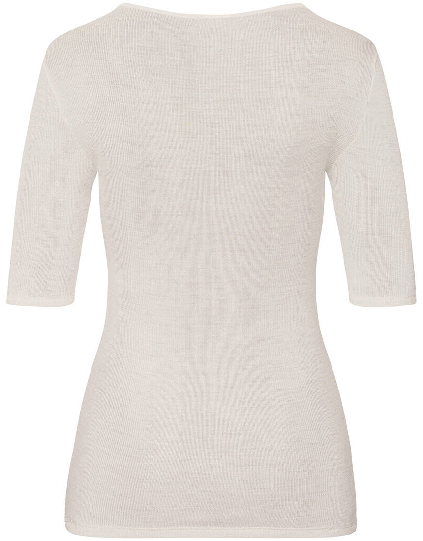 ハンロ 身生地ウール・シルク素材 トップス（半袖） UIH224｜ワコール