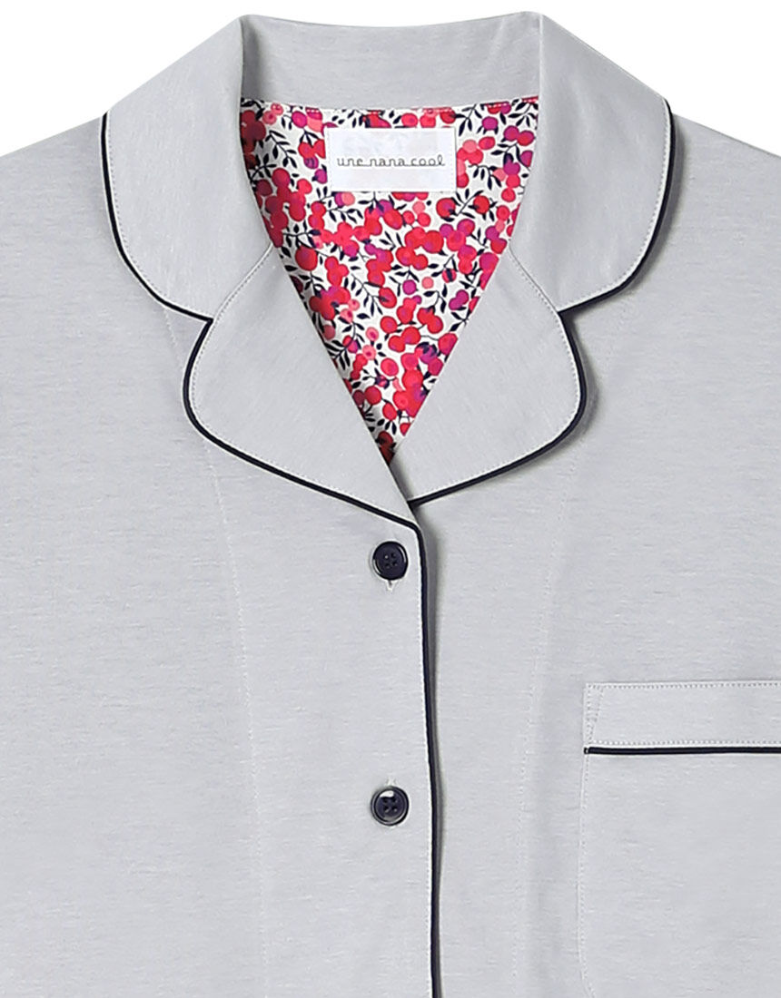 ウンナナクール シルケットジャージパジャマ ＭＡＤＥ ＷＩＴＨ ＬＩＢＥＲＴＹ ＦＡＢＲＩＣ パジャマ LP6439｜ワコール直営の公式下着通販サイト  ワコールウェブストア