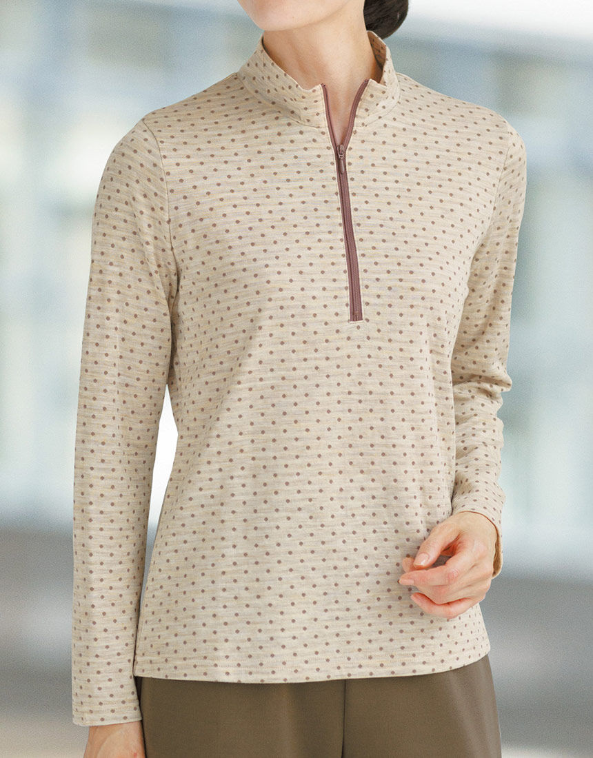 ジップネックプルオーバー ジップネックプルオーバー