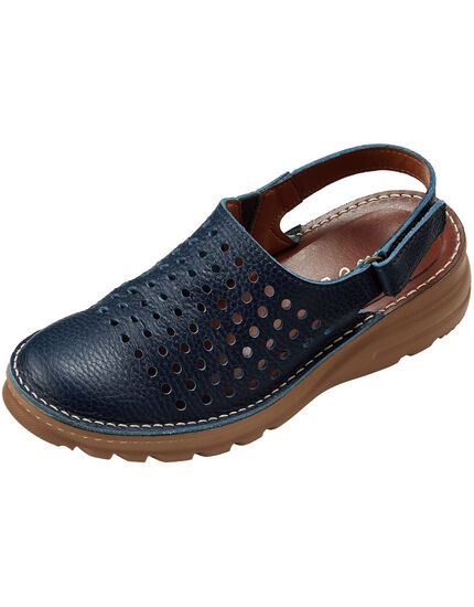 やわらか牛革パンチングサンダル４Ｅ, , main