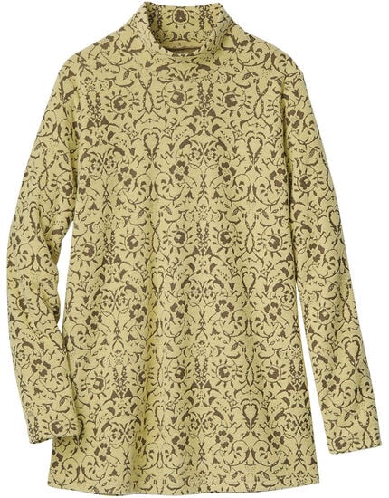 あったか花柄ジャカードチュニック, , main