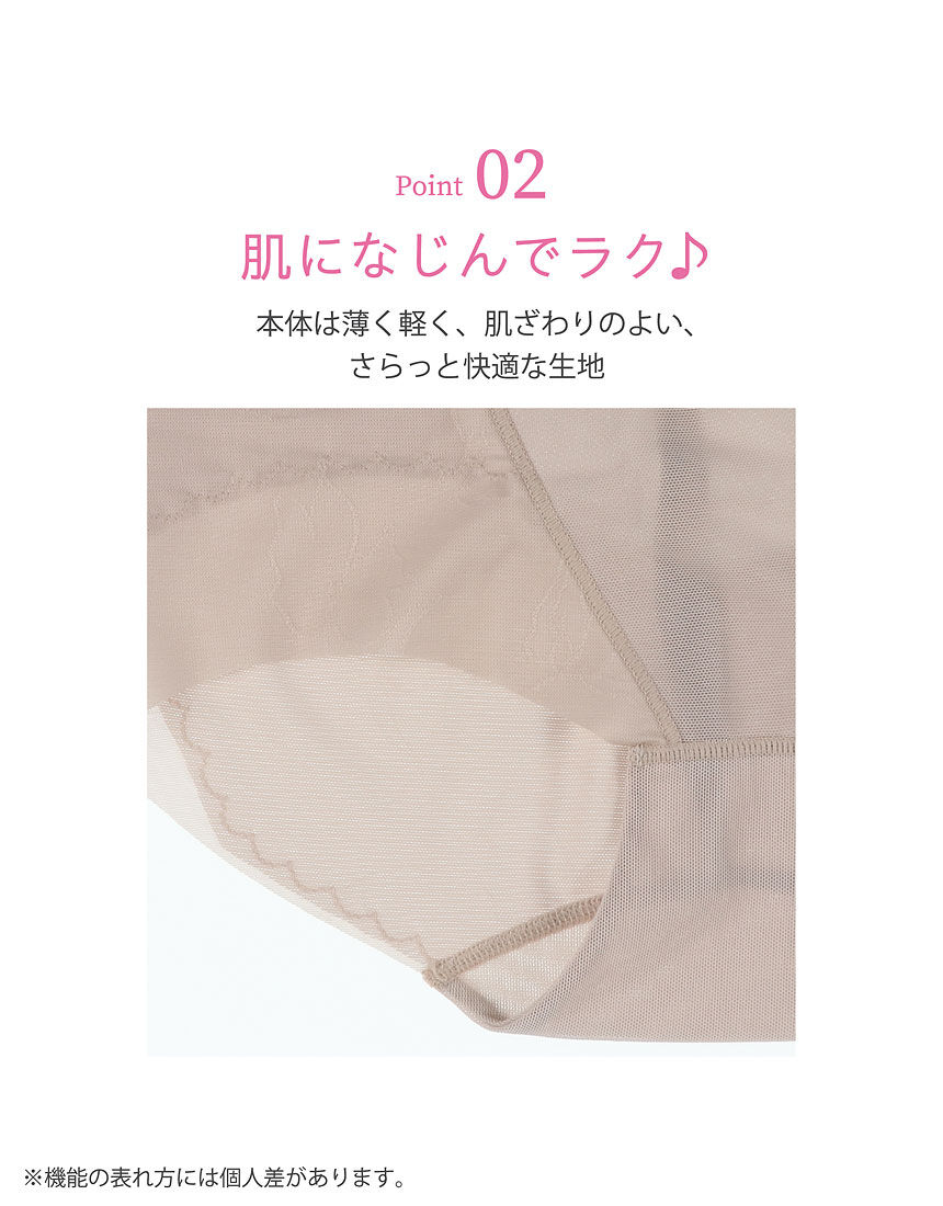 ワコール ウエストがラク！ヒップあがる！【メッシュタイプ