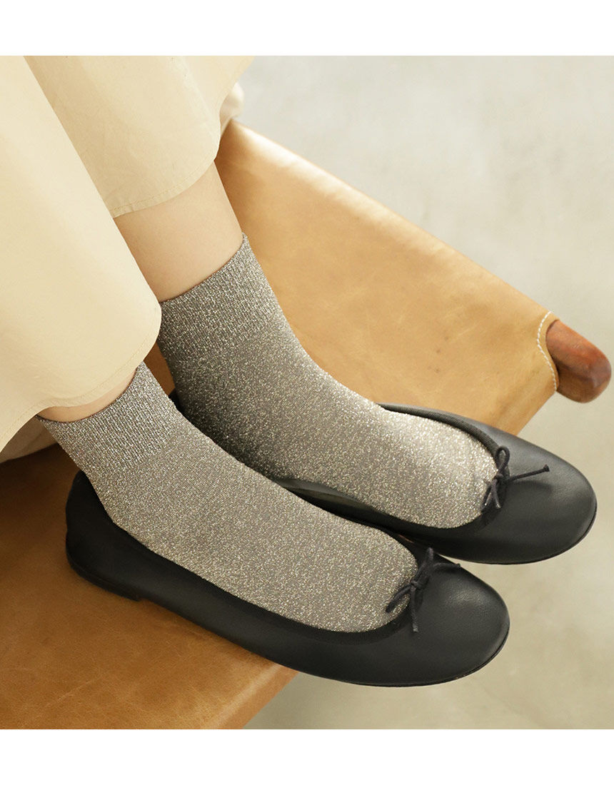 Tabio（タビオ） ラメゴム長ショートソックス ショートソックス UK4019