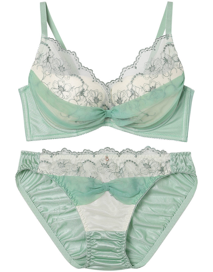 Lingè Noël ランジェノエル スモーキーヴェール ブラ＆ショーツセット