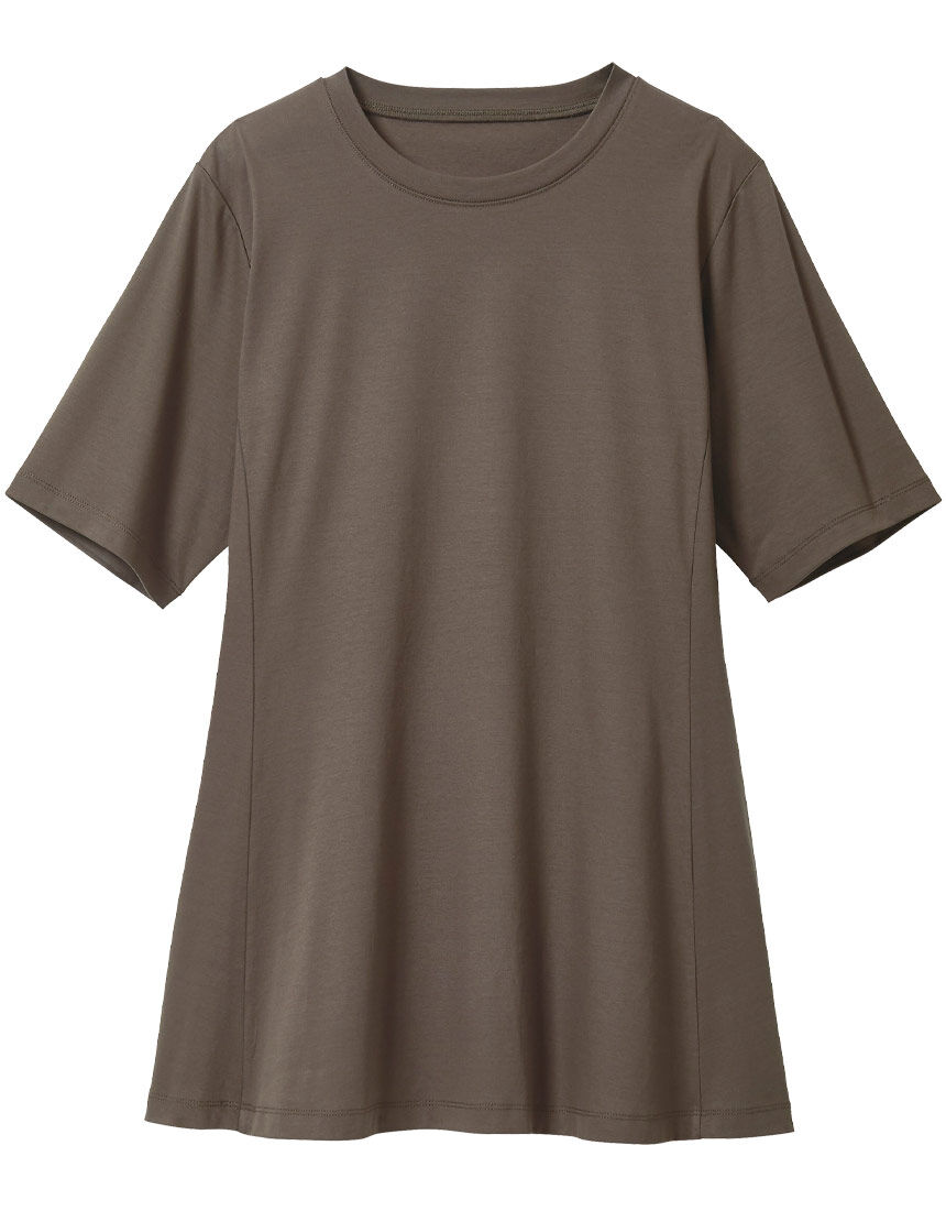 ＡラインフレアチュニックＴシャツ, , hi-res