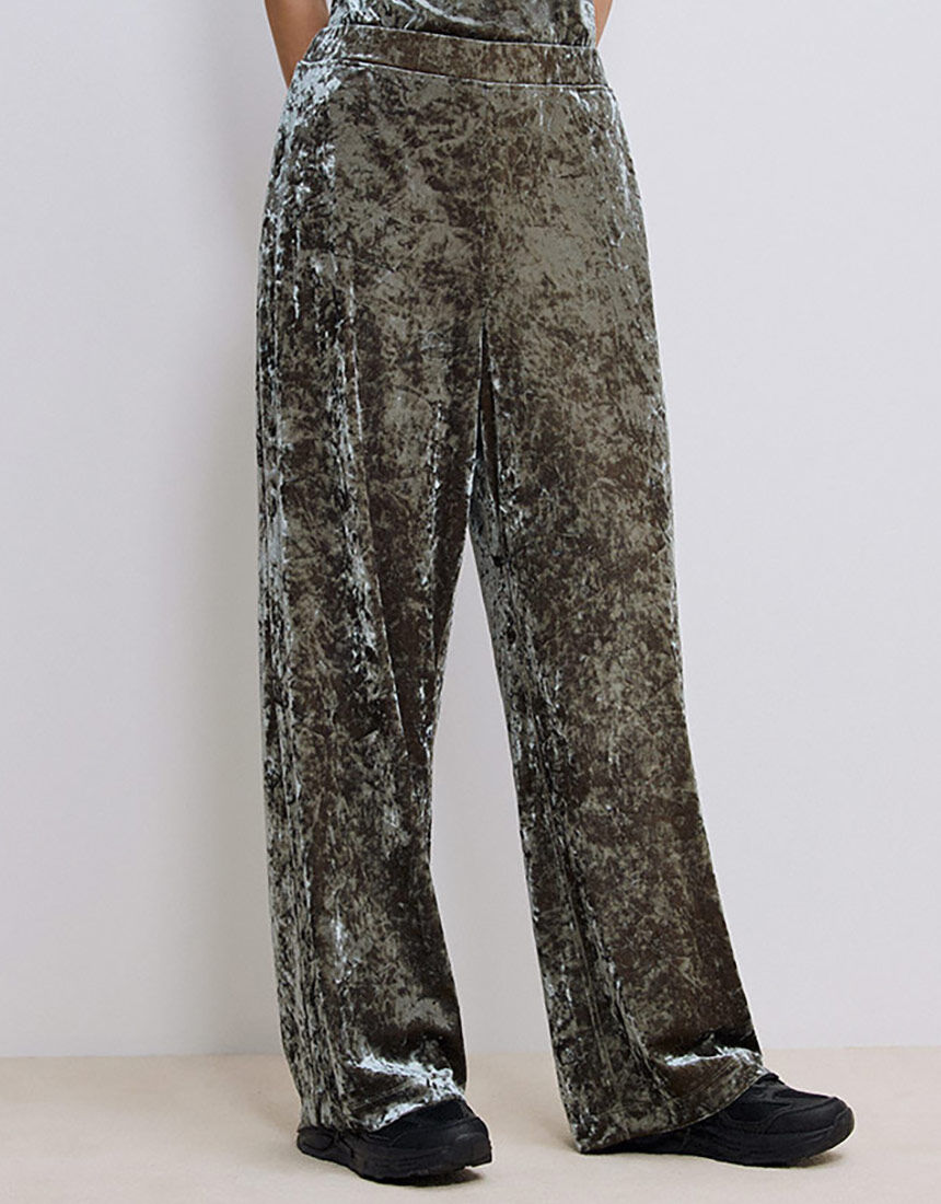 OUR WACOAL ベロアパンツ アウター ボトムス JOW545