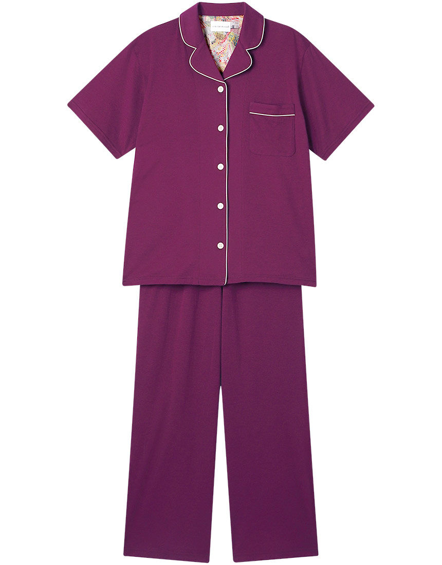 ウンナナクール 【綿100％】強撚天竺半袖パジャマ MADE