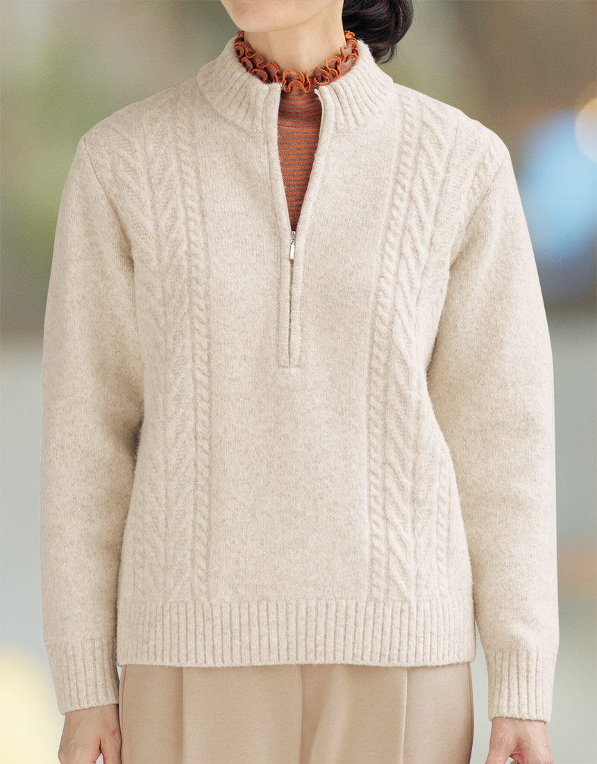 ジップアップセーター ジップアップセーター