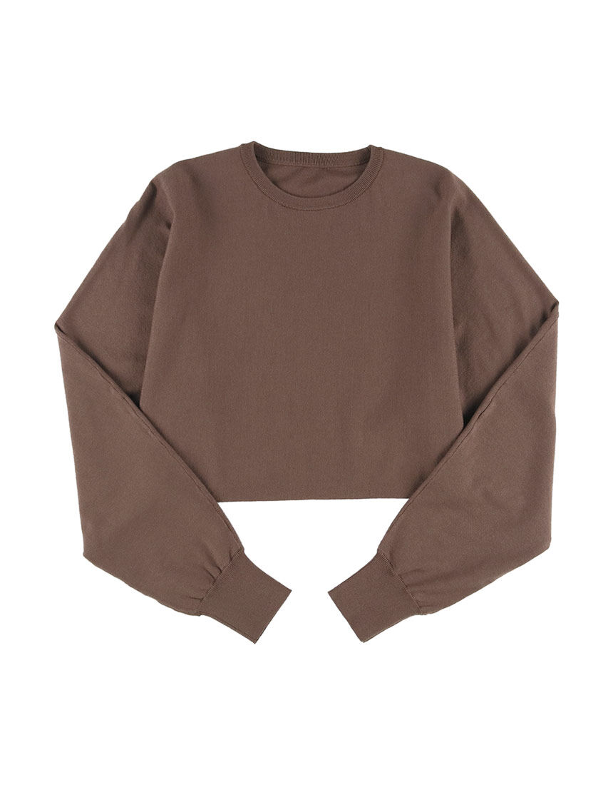 OUR WACOAL 【アンサンブル対応】ショートニットプルオーバー