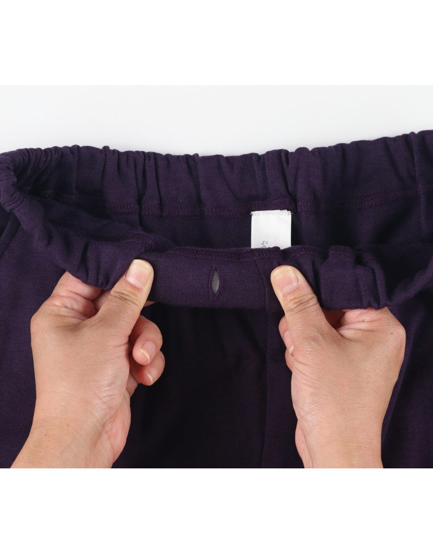 ワコール／らくラクパートナー 【綿混】吸湿発熱・裾口リブ仕様パンツ